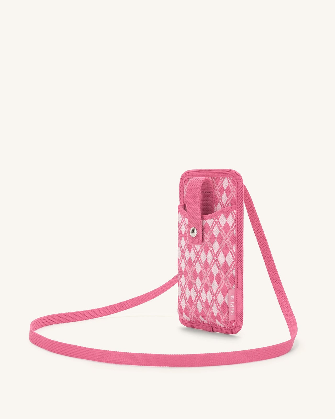 Aylin 針織手機包 - 粉色 & 亮粉色